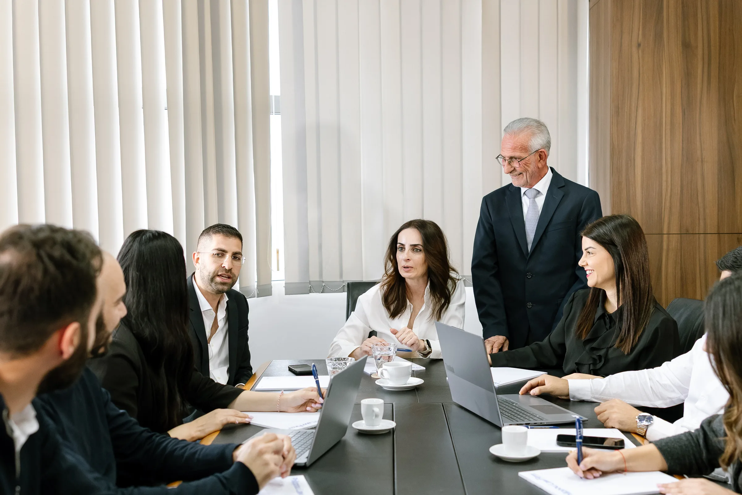 The Philippou Law Firm team meeting in their Cyprus office